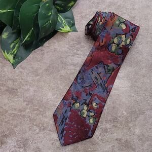 Metropolitan Museum of Art New Directions Abstract Men's Multicolor Silk Necktie